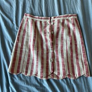 Forever 21 Button Front Mini Skirt